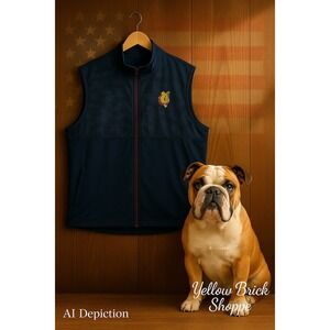 Puma Volition‎ America Blue Vest XXL Marine | Bulldog Embroidered Patch